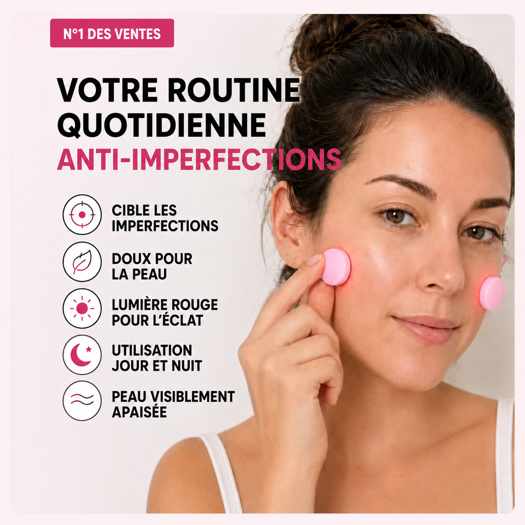 Patchs LED Anti-Imperfections- Photothérapie Rouge & Bleue | Calmeya